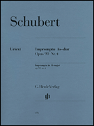 Impromptu in Ab Major, Op. 90, No. 4 piano sheet music cover